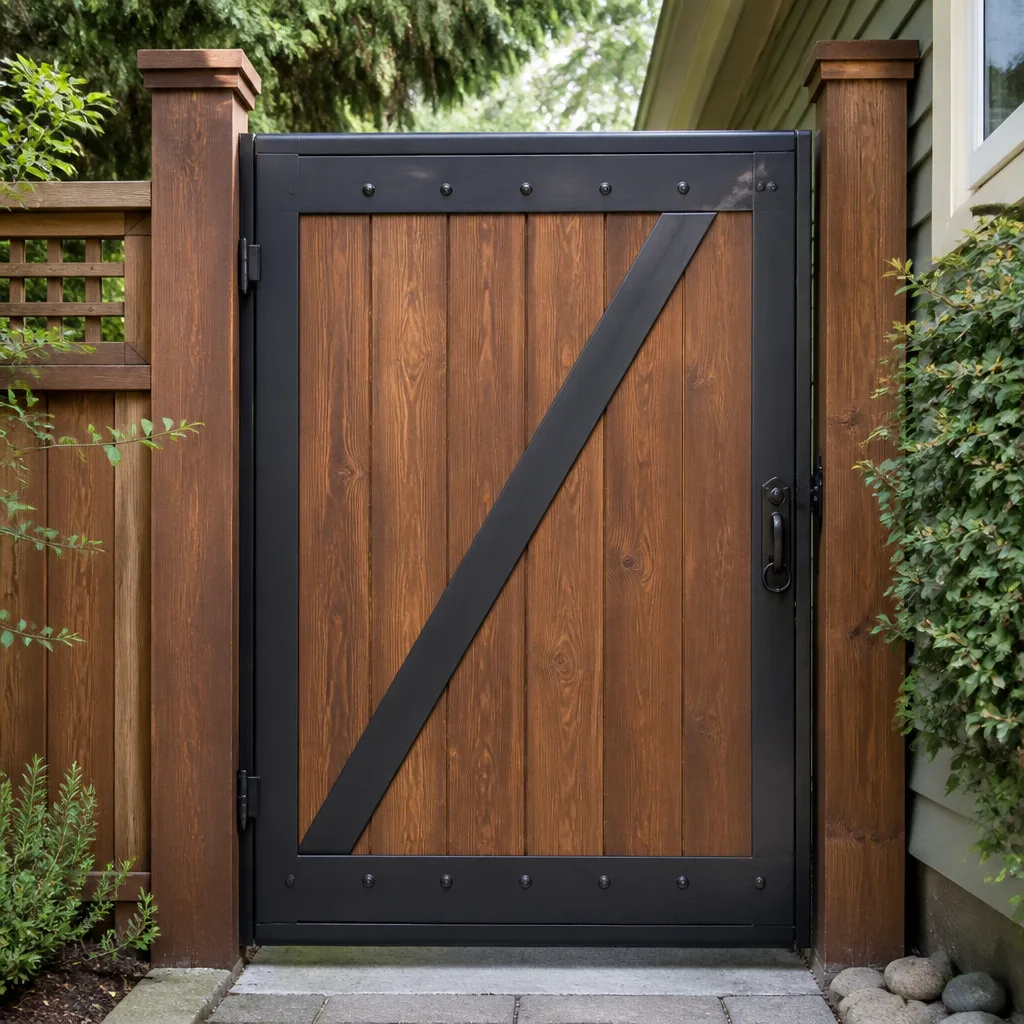 Wood & steel frame